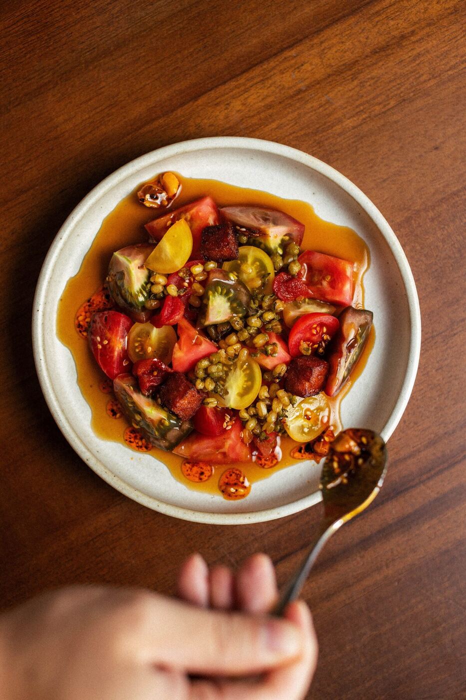 Tomates & moyashi
