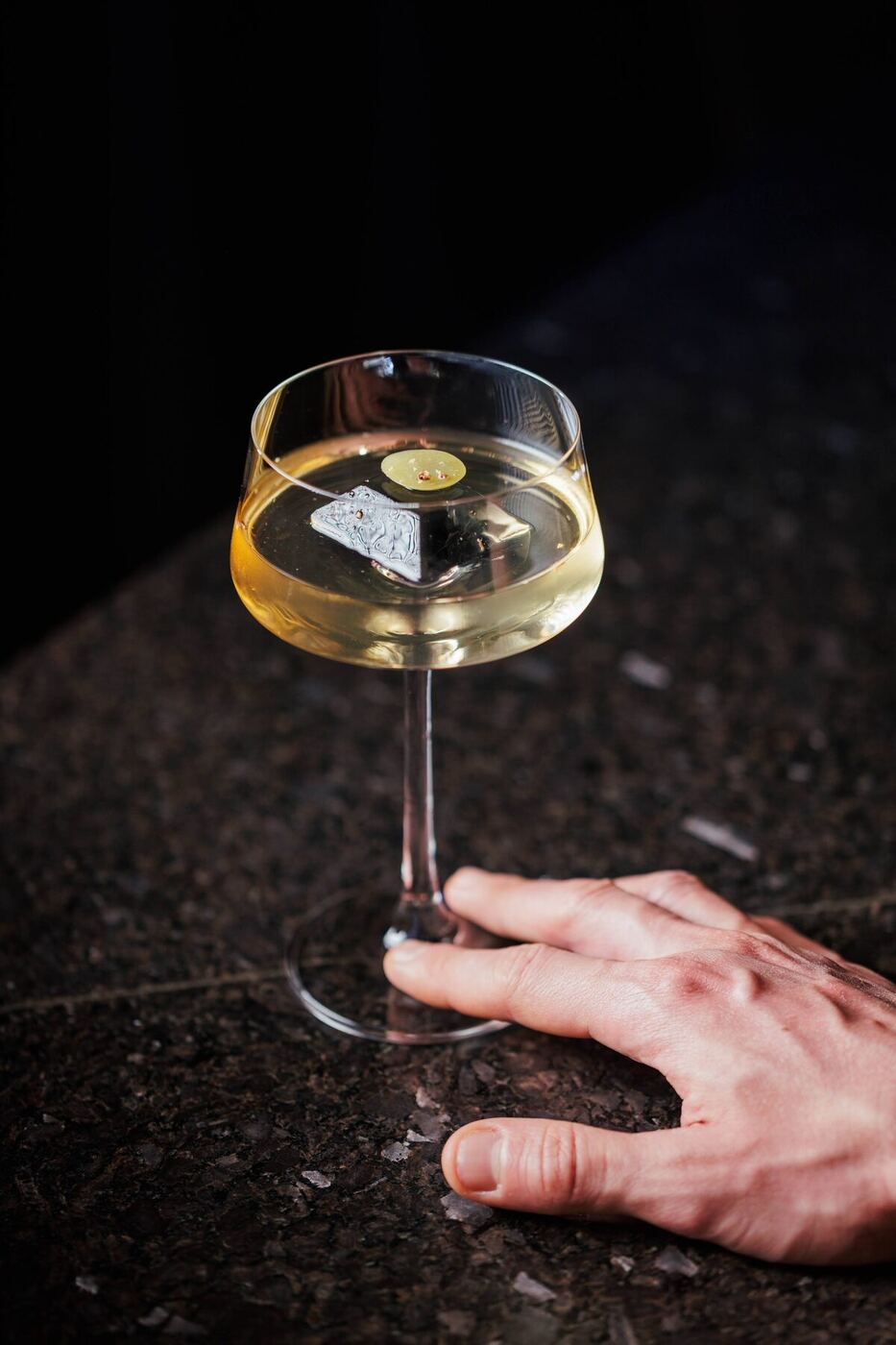 Drinque em taça coupe
